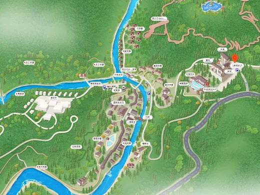 瓮安结合景区手绘地图智慧导览和720全景技术，可以让景区更加“动”起来，为游客提供更加身临其境的导览体验。
